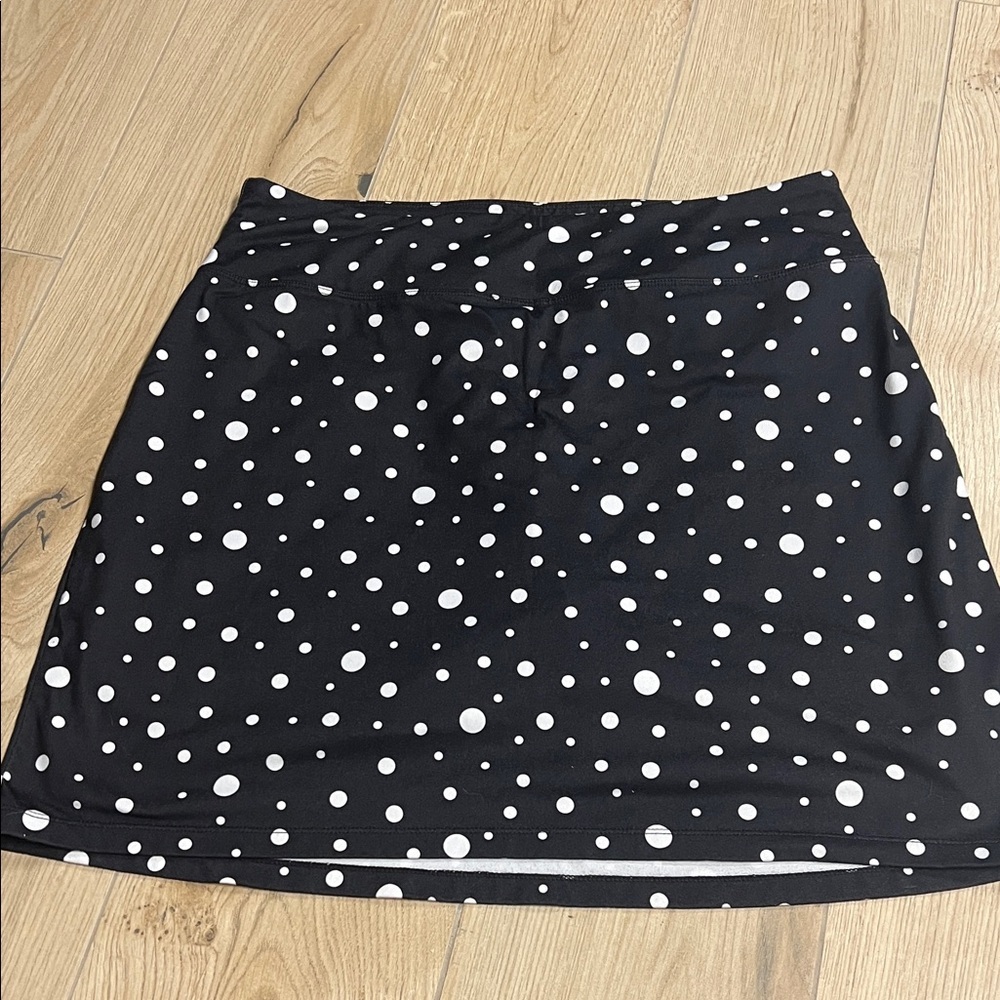 Black and White Polka Dot Skort